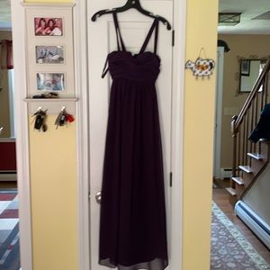 Deep purple bridesmaid, maid of honor, prom